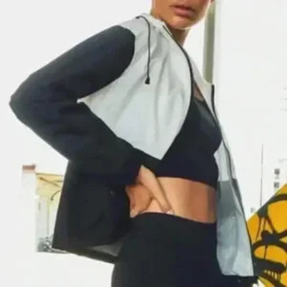 Black & White Windbreaker